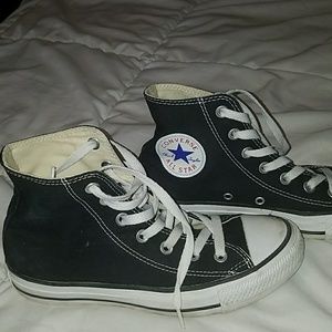 black high top converse